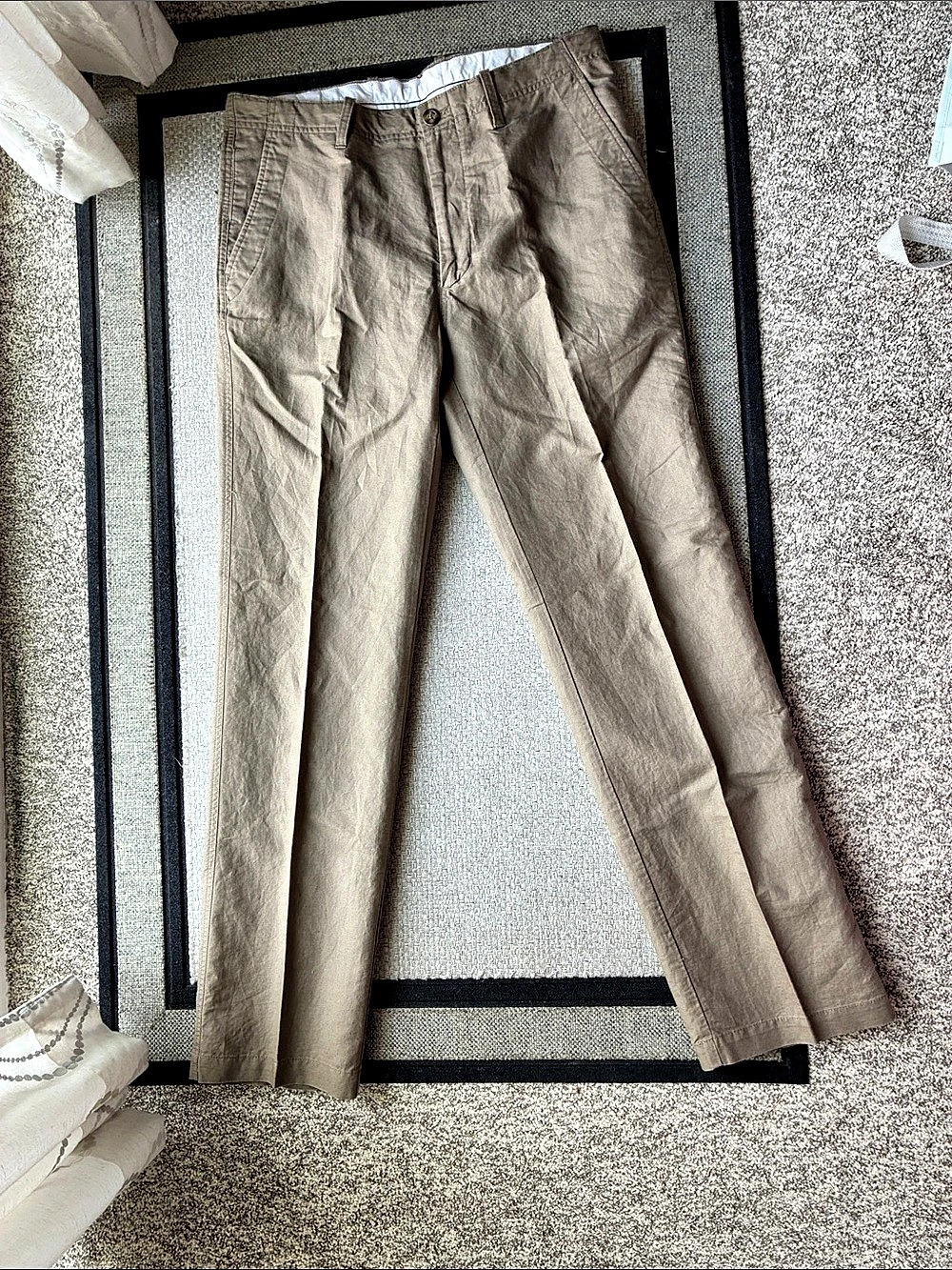 Roundtree & Yorke Linen Blend Pants Waist 34 x 32
